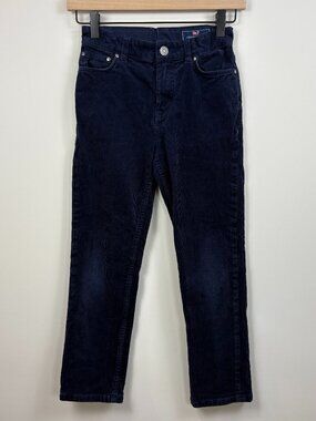 🌟 VINEYARD VINES 🌟 BOY'S 5 POCKET STRETCH CORDUROY PANT JEANS NAVY SZ 8